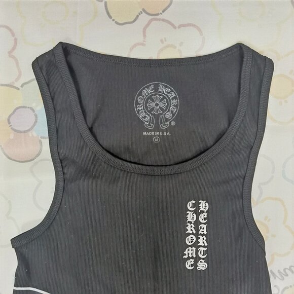 Chrome Hearts Black Sleeveless Lettering Top - Picture 3 of 7